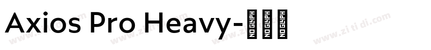 Axios Pro Heavy字体转换